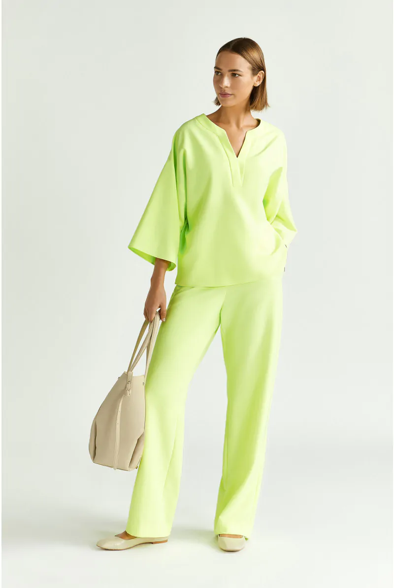 Xandres Pantalon Fluide à Jambes Larges 61110-12-7870