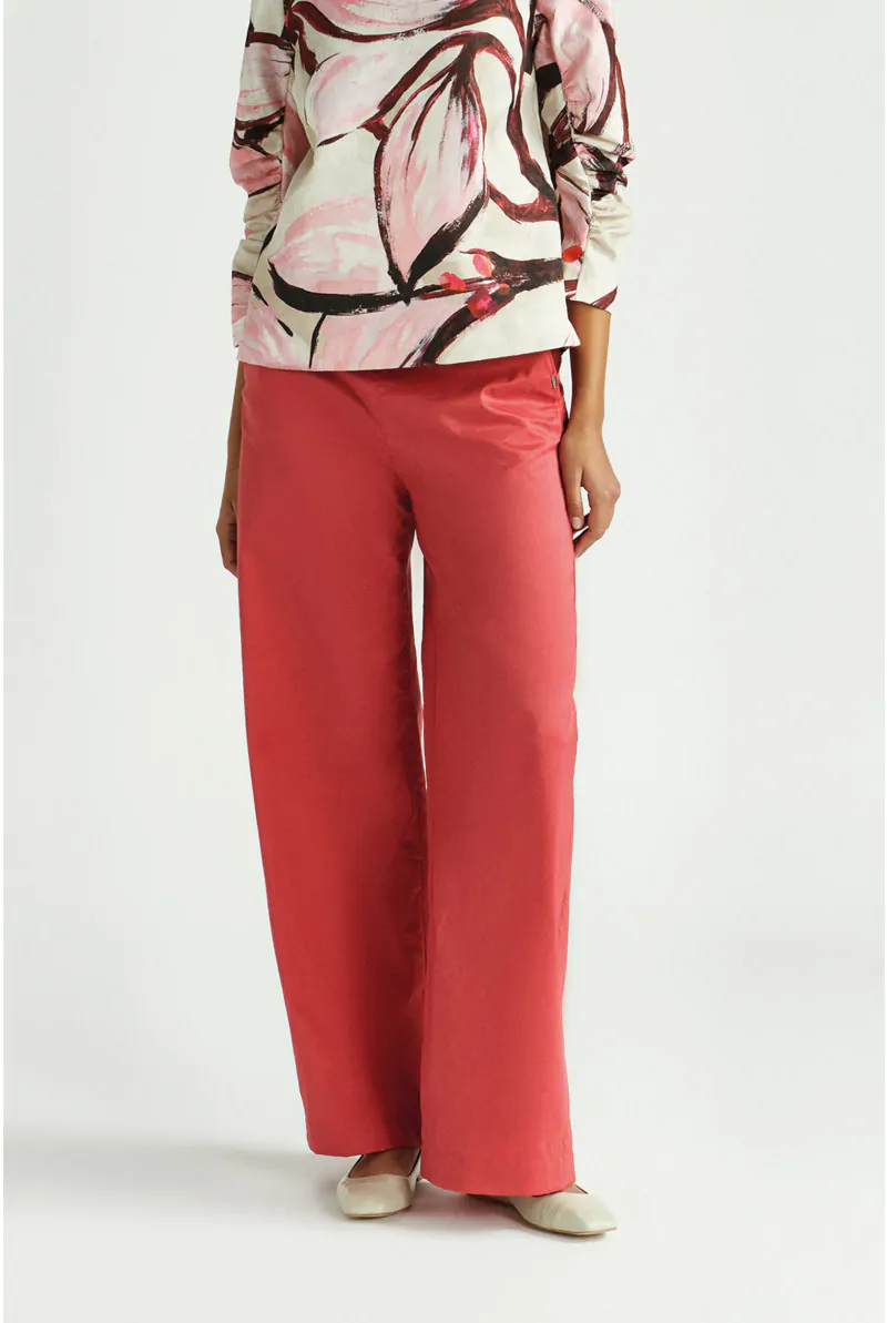 xandres Pantalon froissé à jambes larges 61150-02-2490