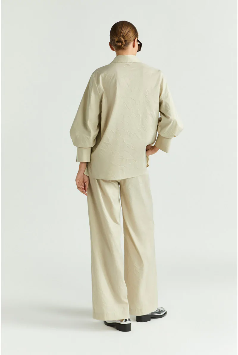 Xandres Pantalon Froissé à Jambes Larges 61150-02-3490