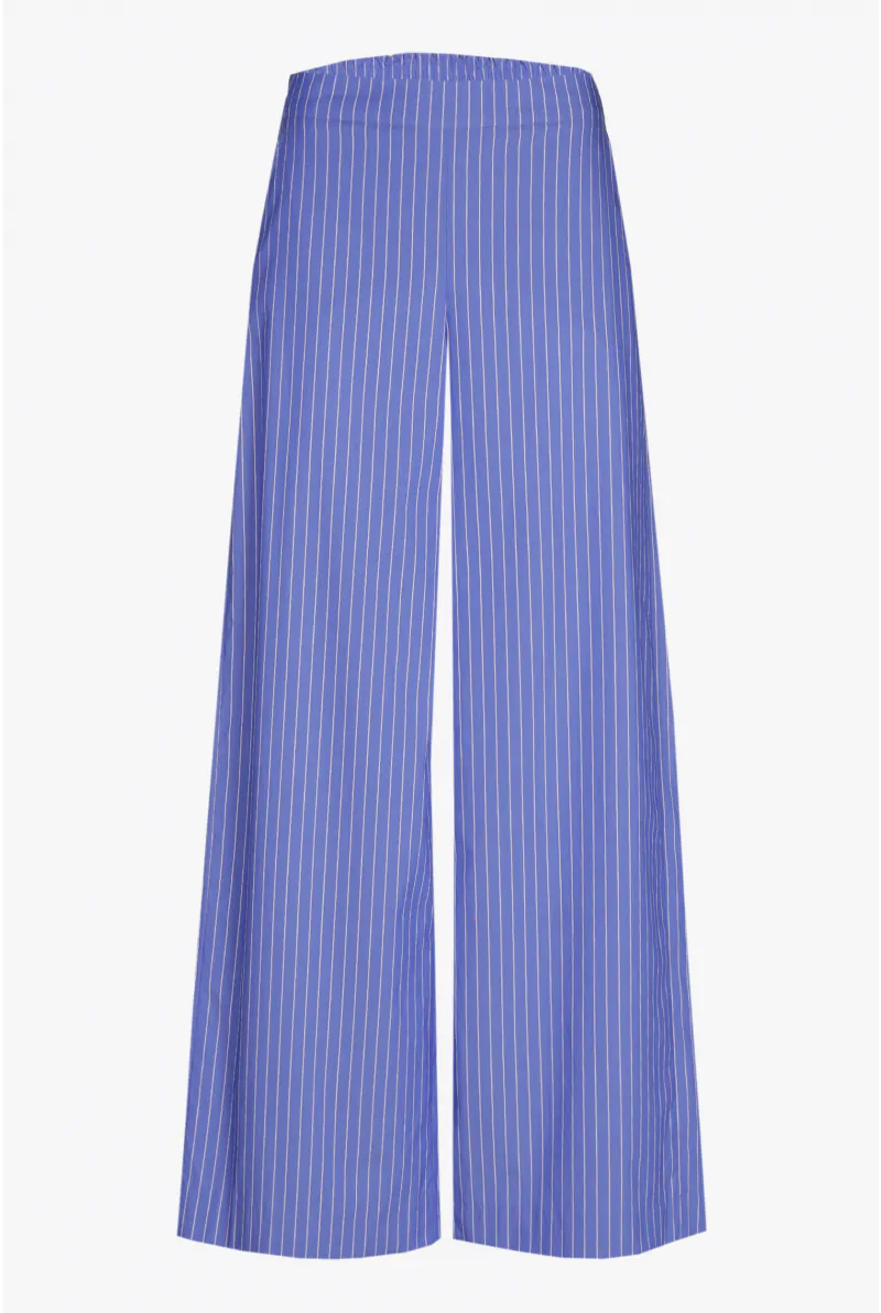 Xandres Pantalon Rayé à Jambes Larges 61150-04-3046