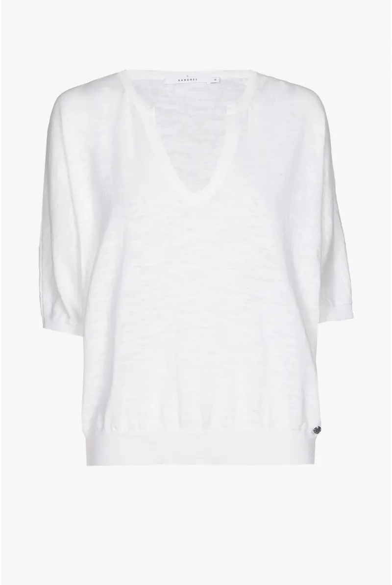 xandres Petit pull en coton et en lin 28728-03-0161