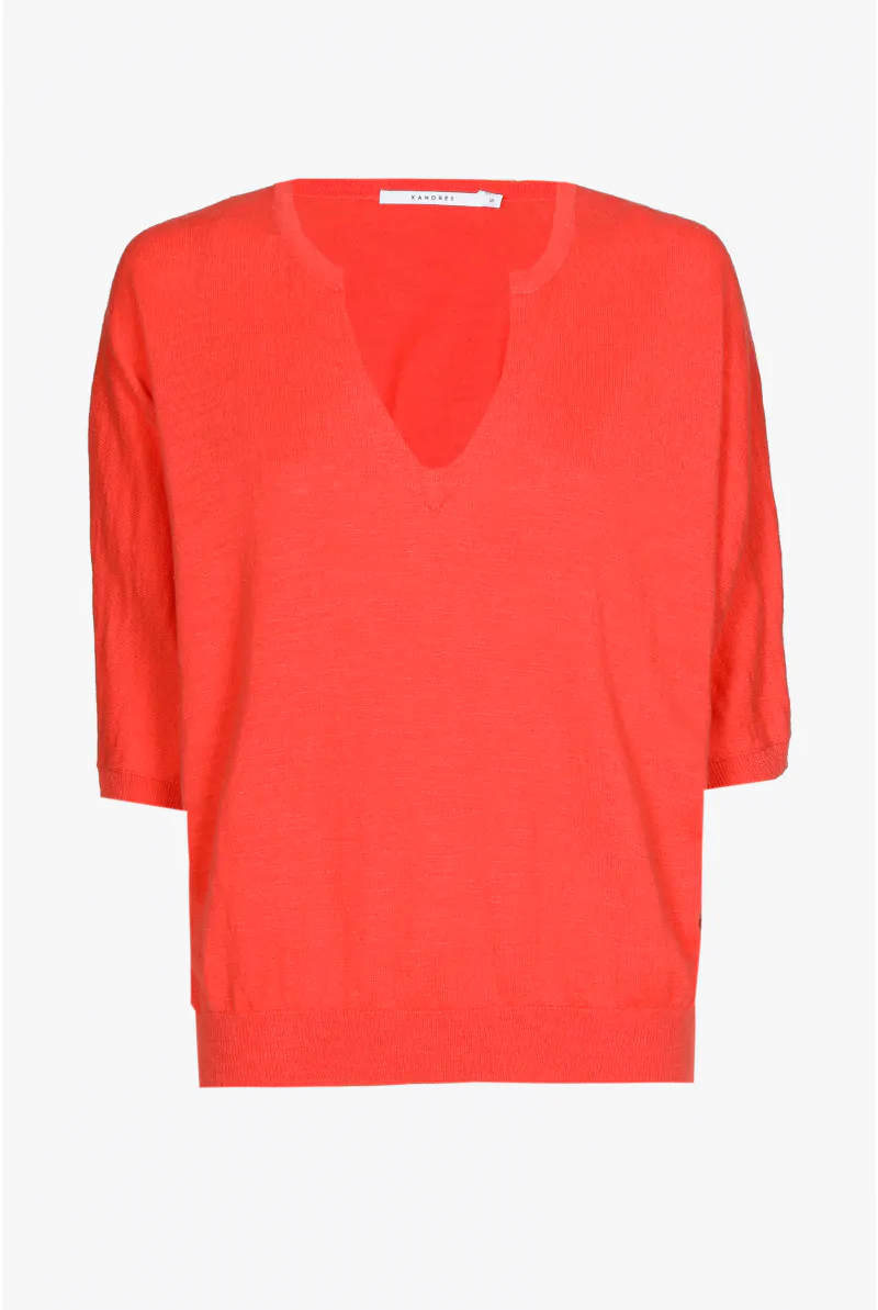 Xandres Petit Pull En Coton Et En Lin 28728-03-2691