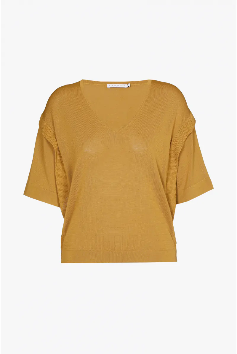 Xandres Petit Pull Multicouche à Manches Courtes 29327-01-8010