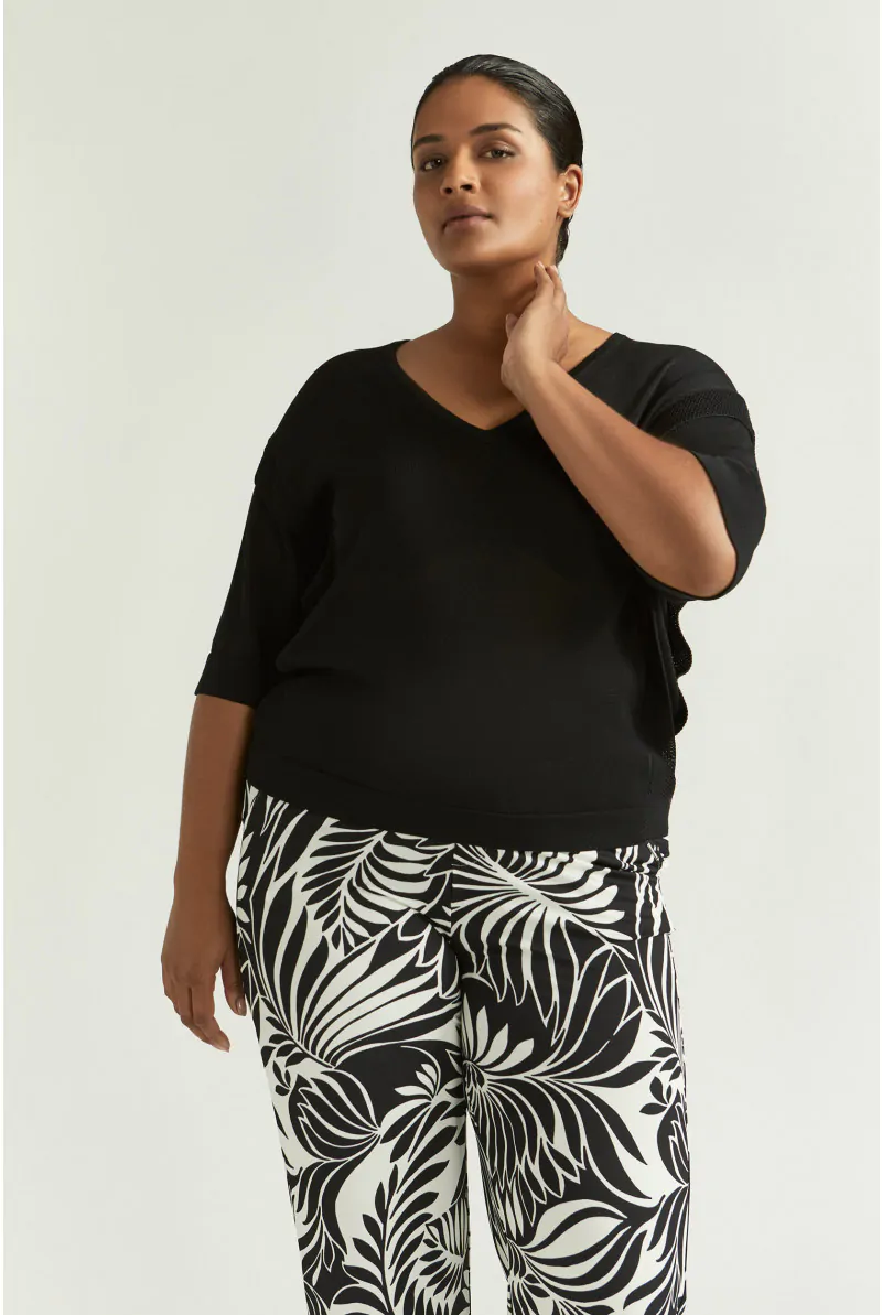 xandres Petit pull multicouche à manches courtes 29327-01-0041