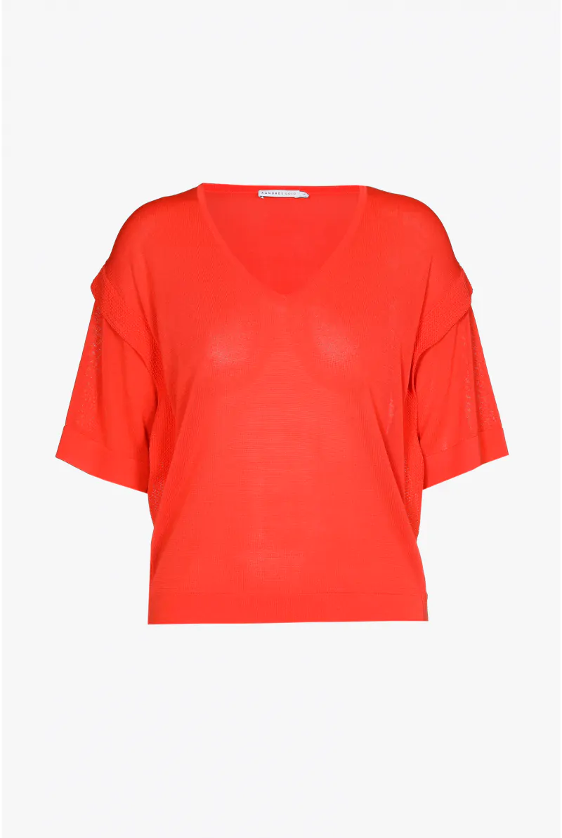 Xandres Petit Pull Multicouche à Manches Courtes 29327-01-2690