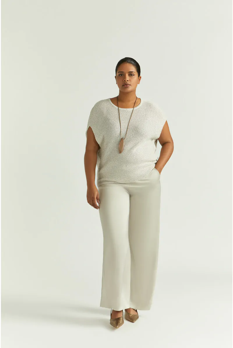 Xandres Petit Pull Pailleté Sans Manches 29304-01-1106