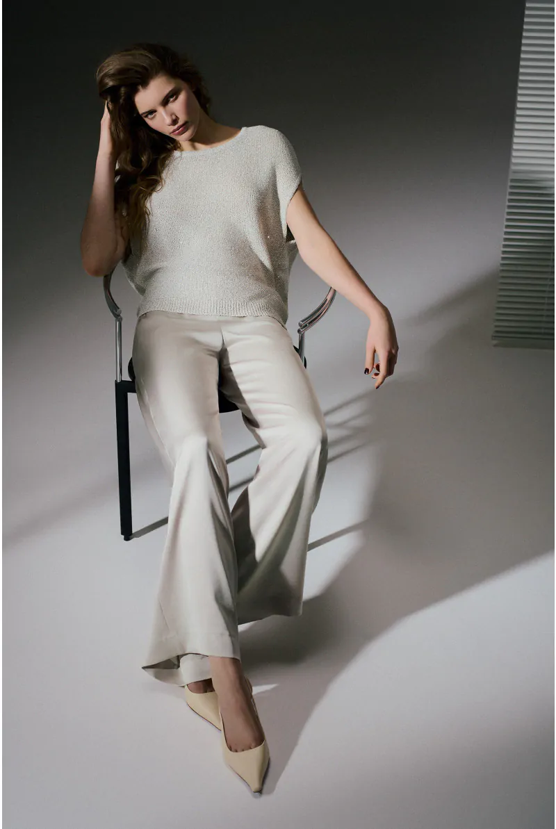 Xandres Petit Pull Pailleté Sans Manches 29304-01-1106