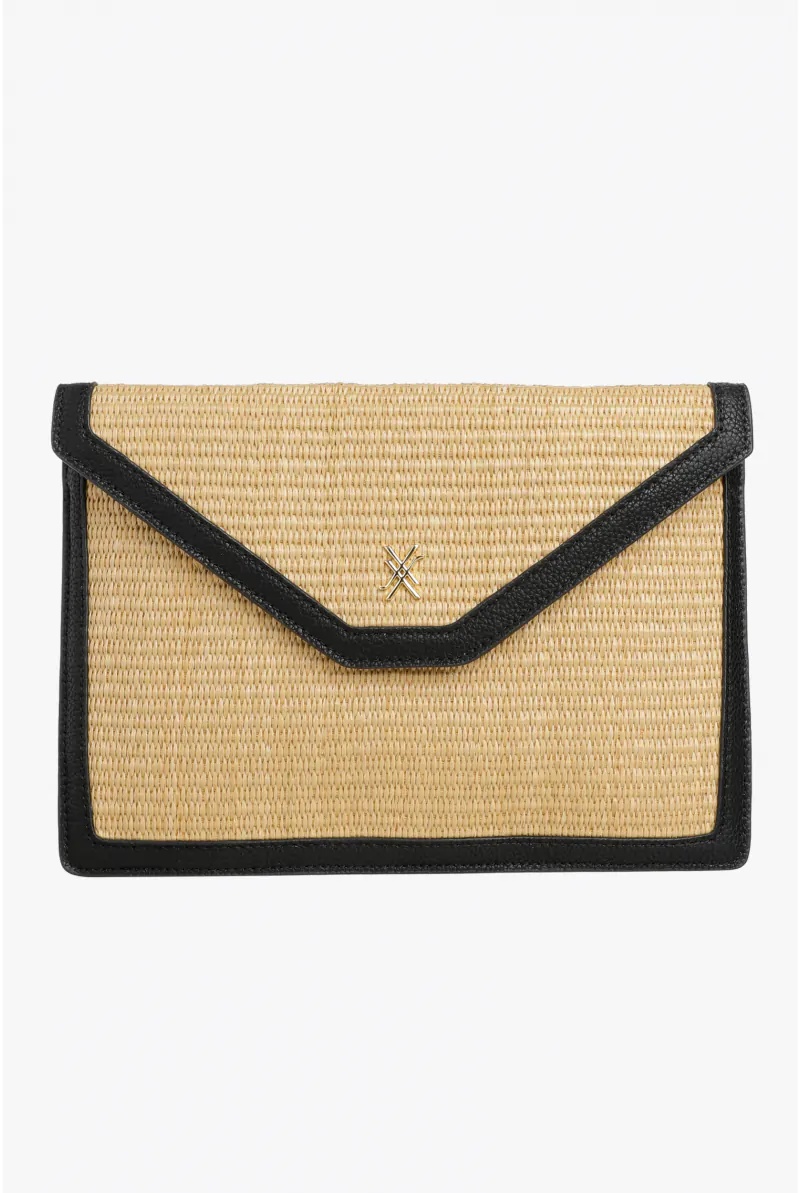 xandres Pochette élégante avec raphia 61315-01-0040