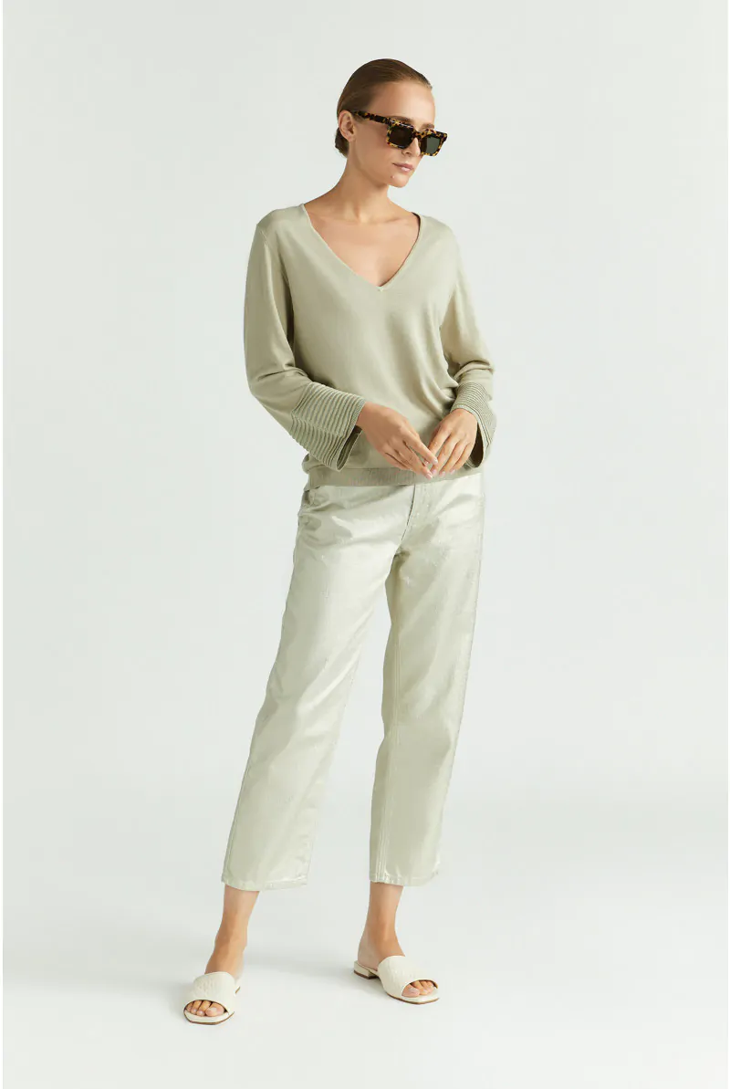 Xandres Pull D’été En Soie Et En Lurex 29238-01-3495