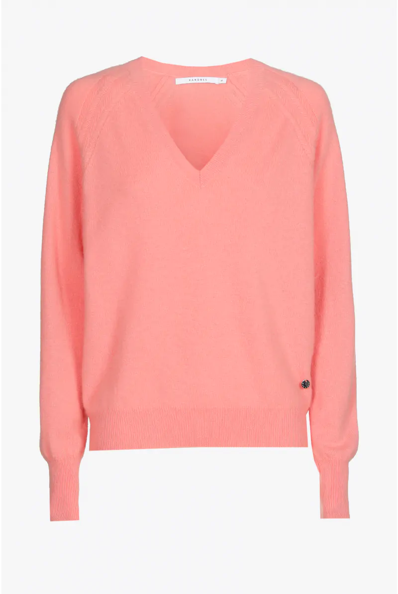 xandres Pull en cachemire avec encolure en V 29236-01-5110