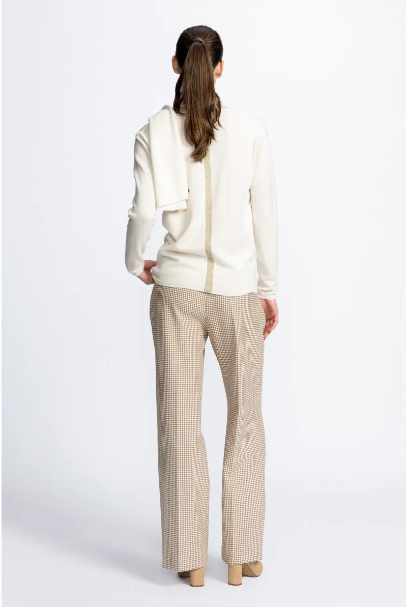 Xandres Pull En Cachemire Blanc à Col En V ESS049-01-1841