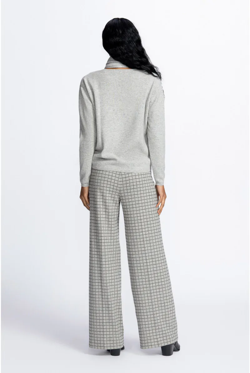 Xandres Pull En Cachemire Gris à Col Rond ESS034-01-0184