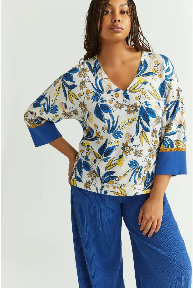 xandres Pull en jersey à motif Dolce Vita 29328-01-5165