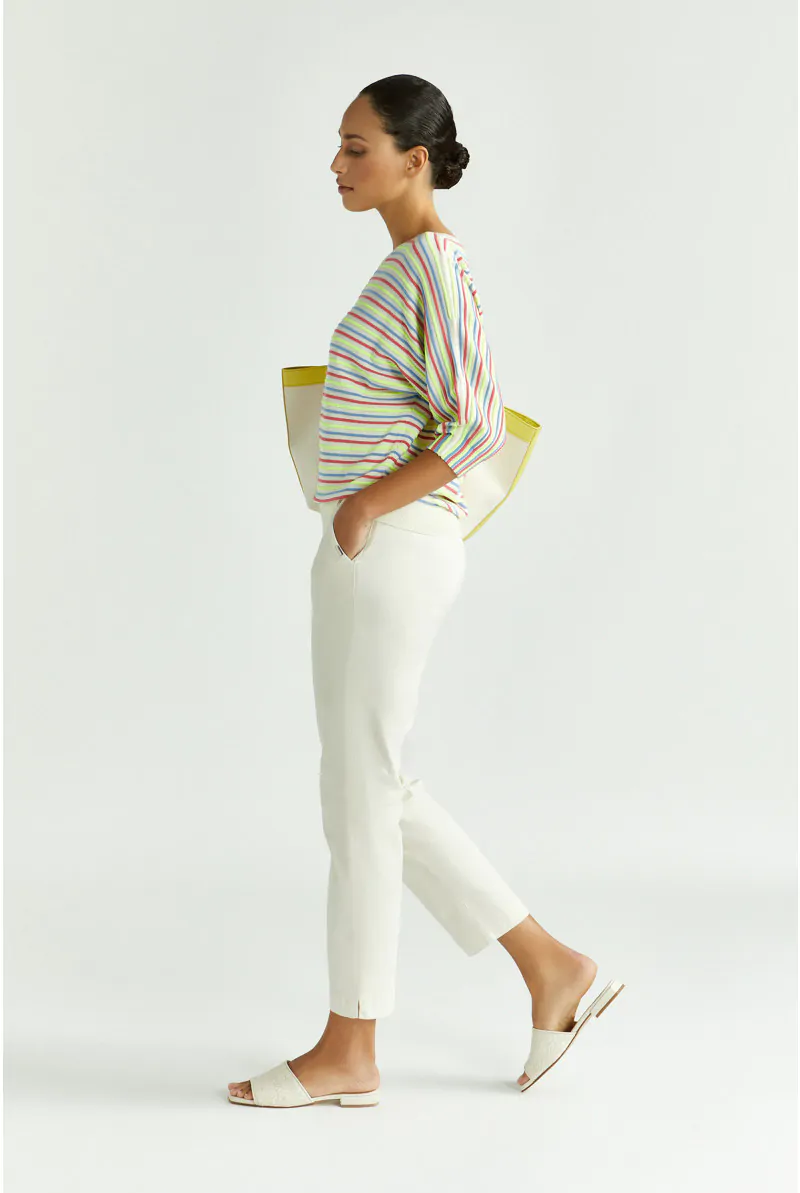 Xandres Pull Rayé à Manches Bouffantes 29026-02-1845