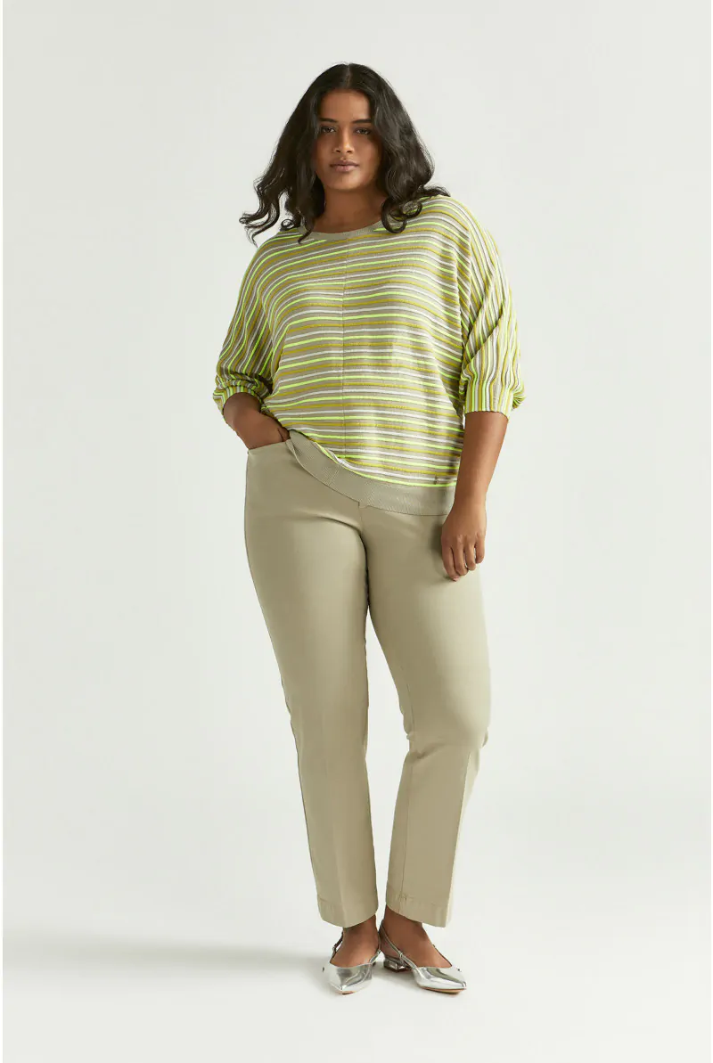 Xandres Pull Rayé à Manches Bouffantes 29026-02-3495