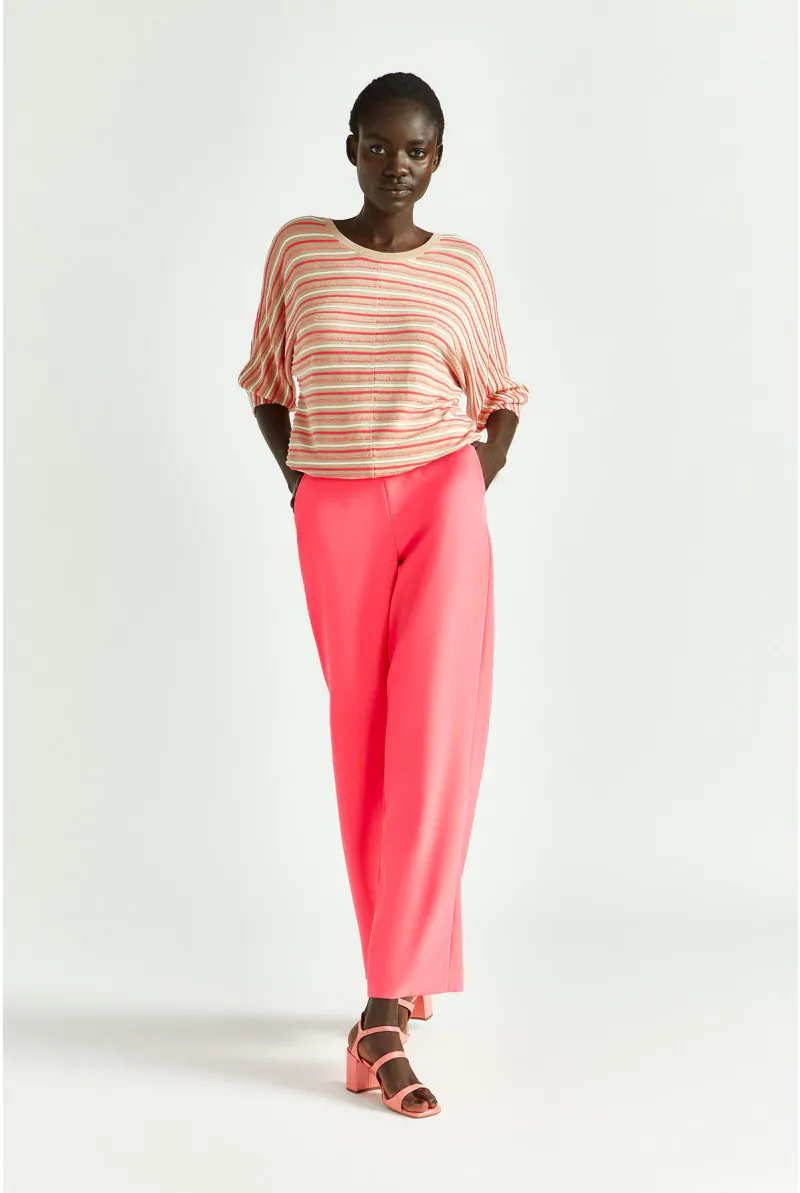 Xandres Pull Rayé à Manches Bouffantes 29026-02-8375