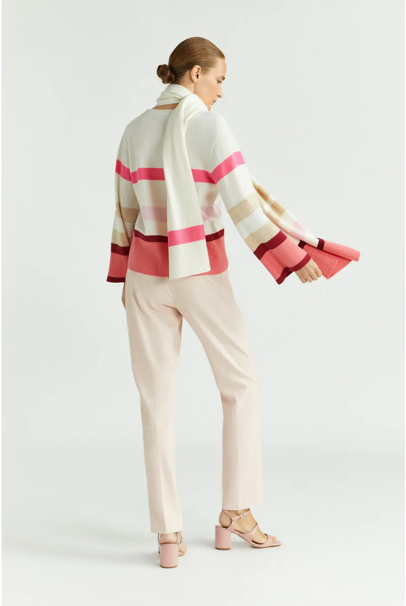 Xandres Pull Rayé En Mélange De Laines D’été 29241-01-5116