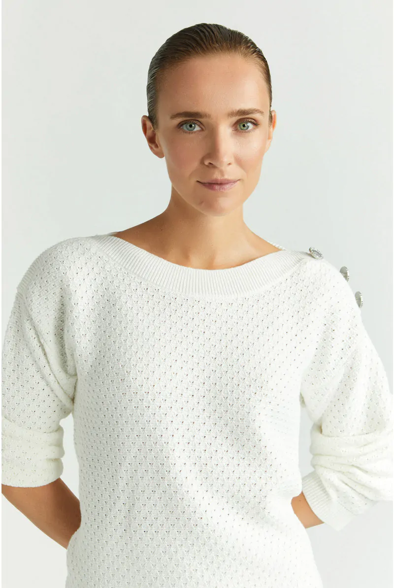 xandres Pull tricoté en maille fantaisie 29266-01-1841