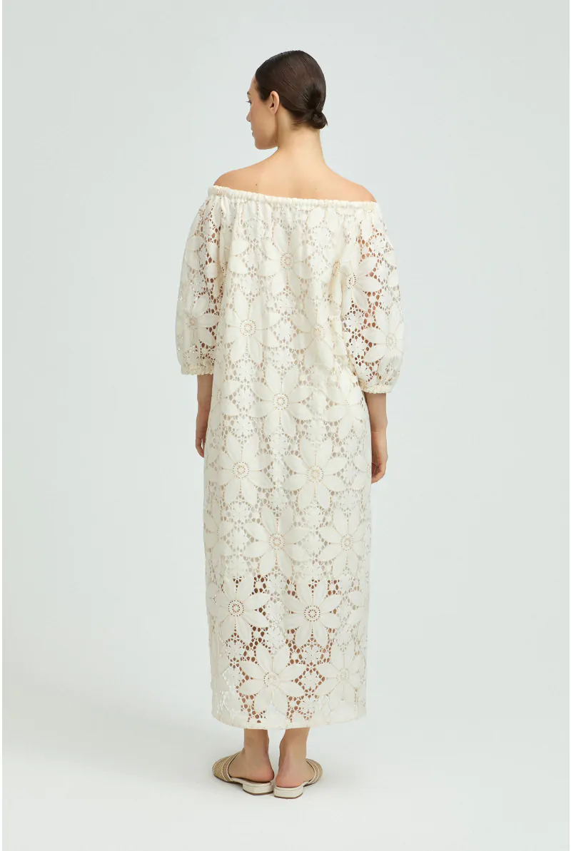 Xandres Robe à épaules Dénudées En Broderie Anglaise 14506-01-1251