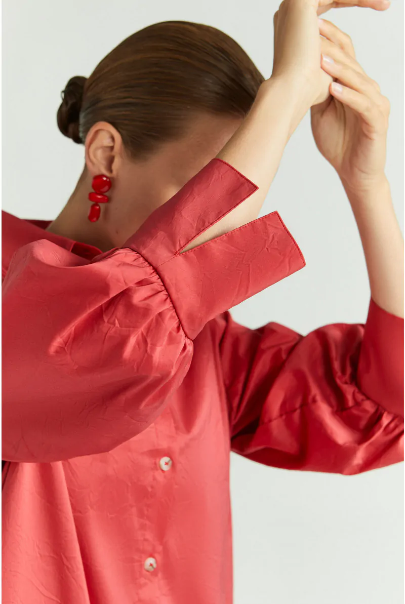 Xandres Robe-chemise En Tissu Froissé 14384-01-2490