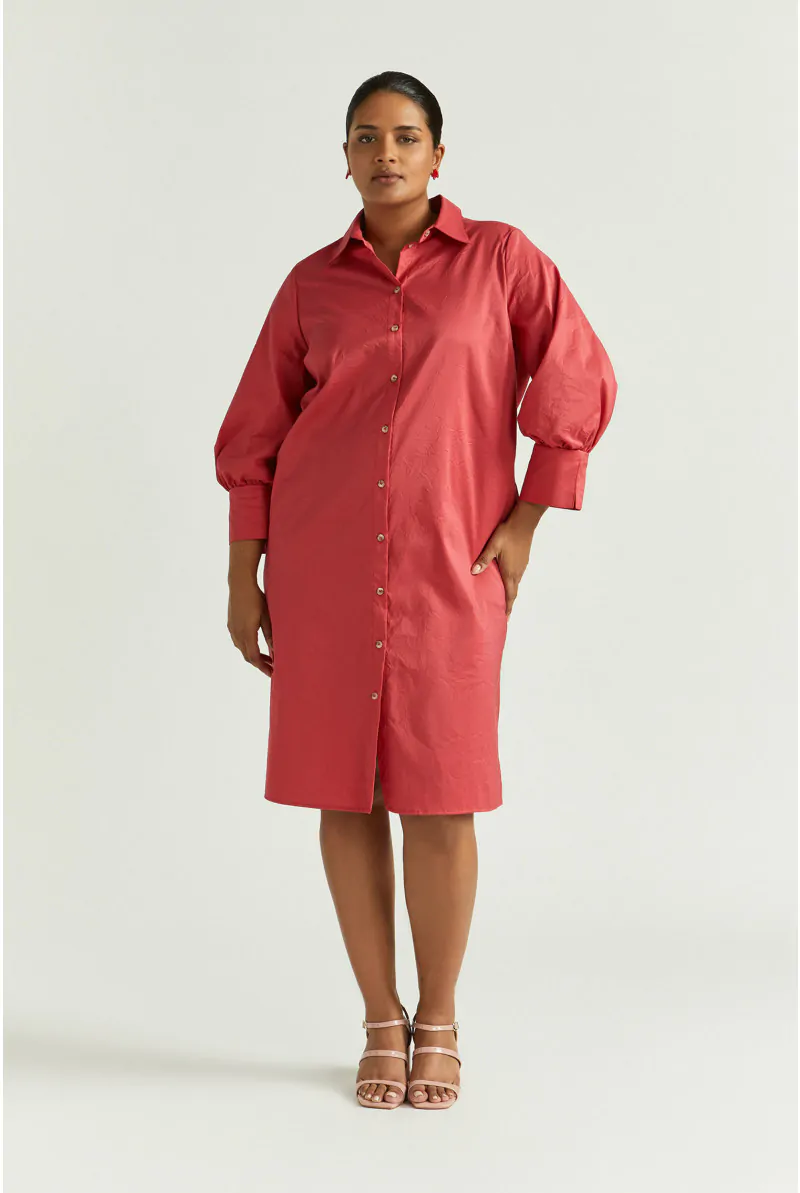 Xandres Robe-chemise En Tissu Froissé 14384-01-2490