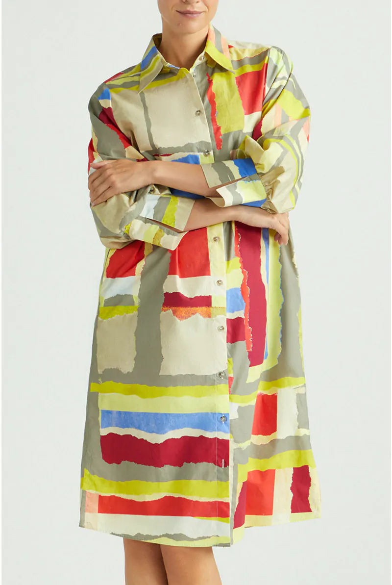 Xandres Robe-chemise En Tissu Froissé 14384-02-9996