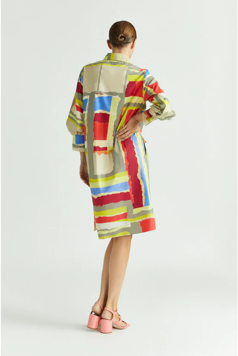 Xandres Robe-chemise En Tissu Froissé 14384-02-9996