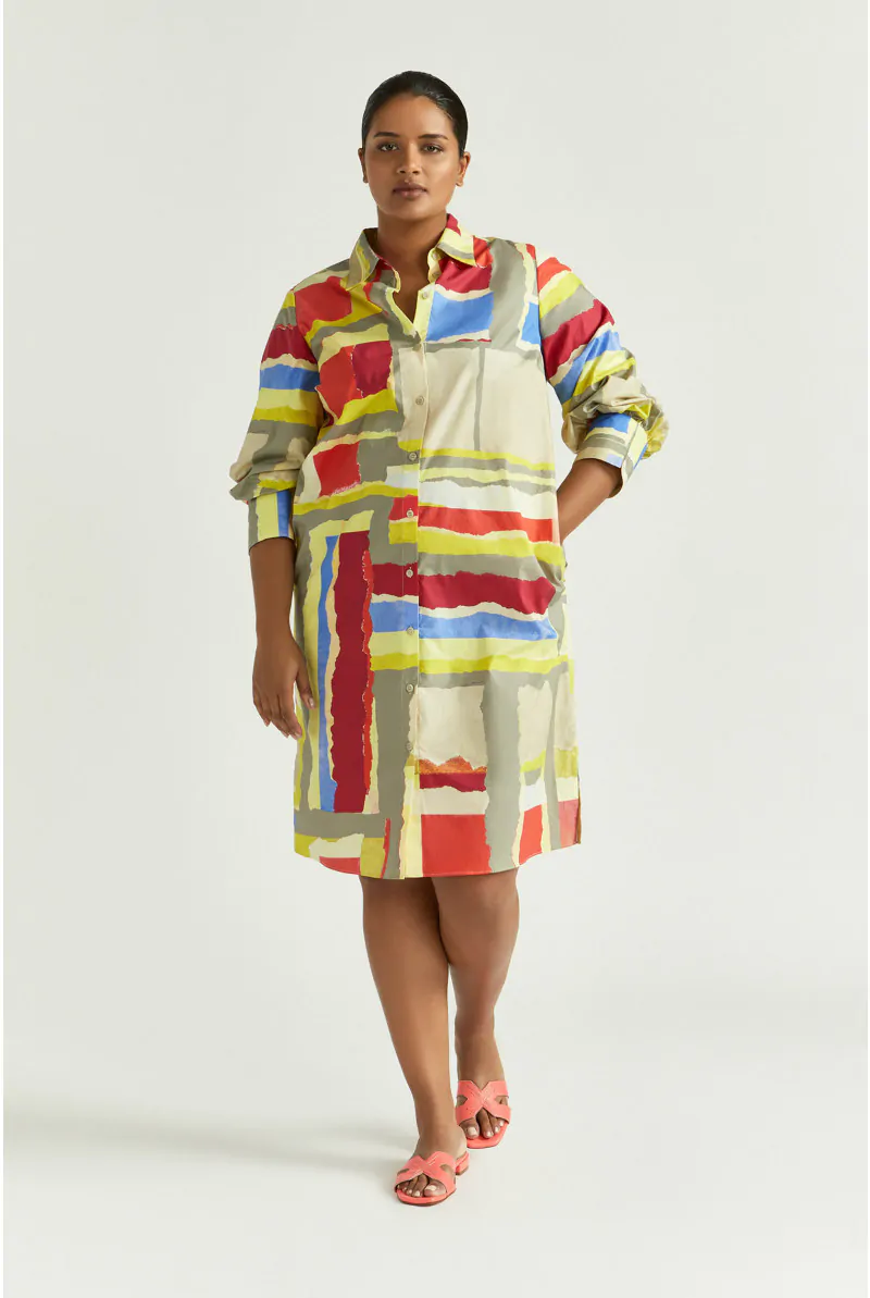 Xandres Robe-chemise En Tissu Froissé 14384-02-9996