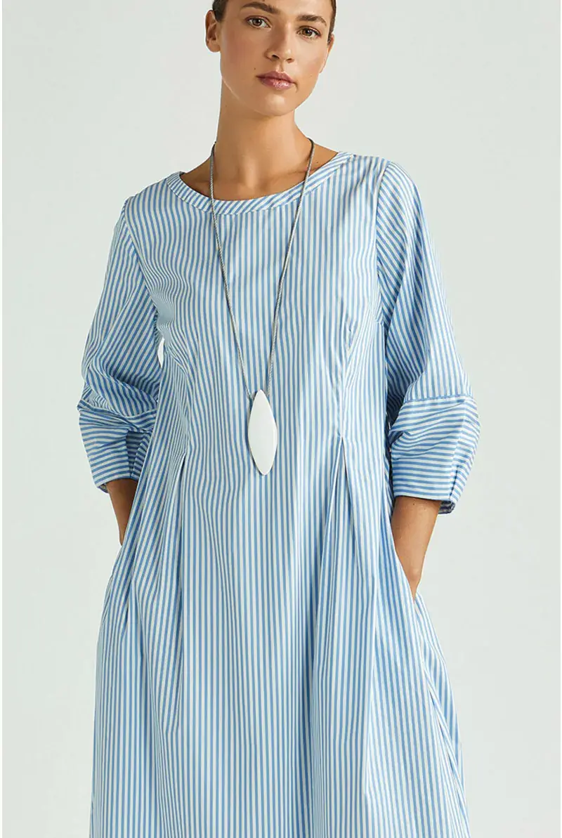 Xandres Robe En Coton Avec Détails Plissés 14400-01-3045