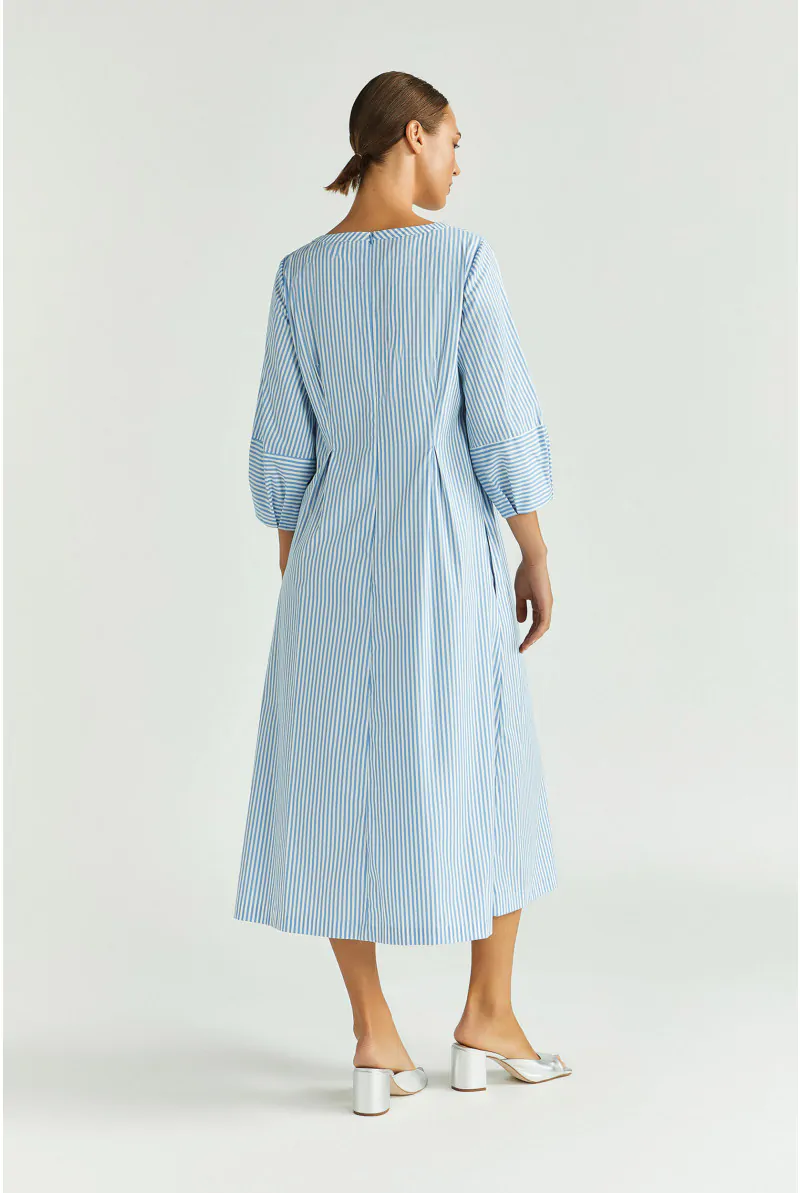 Xandres Robe En Coton Avec Détails Plissés 14400-01-3045