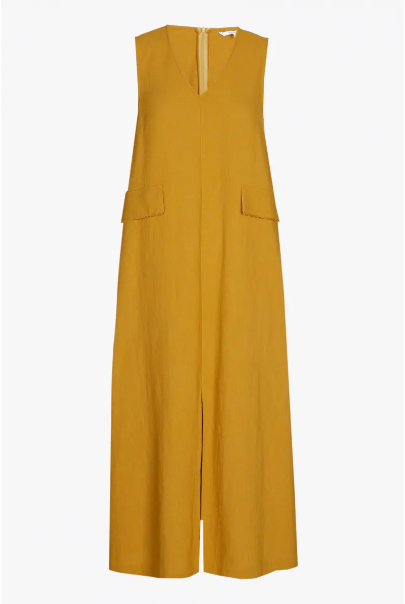 Xandres Robe En Ligne A à L’aspect Lin 14440-01-2700