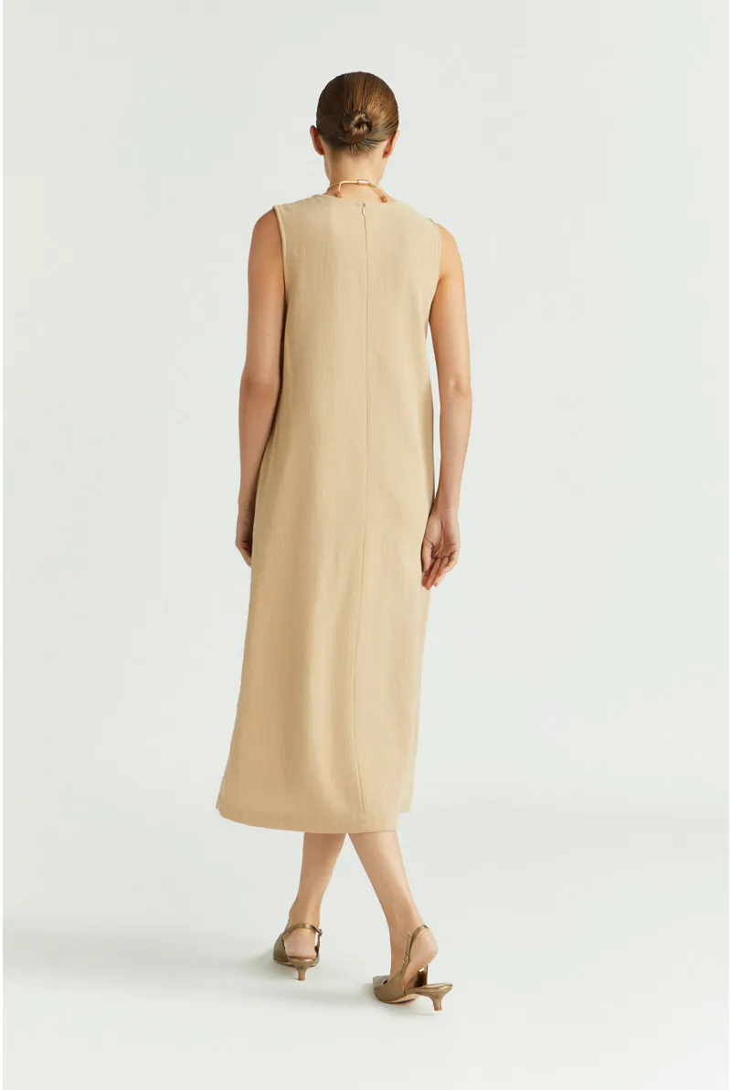 Xandres Robe En Ligne A à L’aspect Lin 14440-01-8370