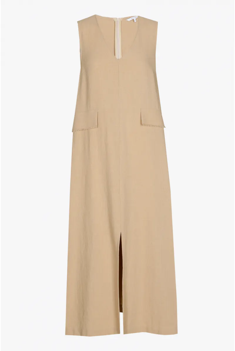 Xandres Robe En Ligne A à L’aspect Lin 14440-01-8370