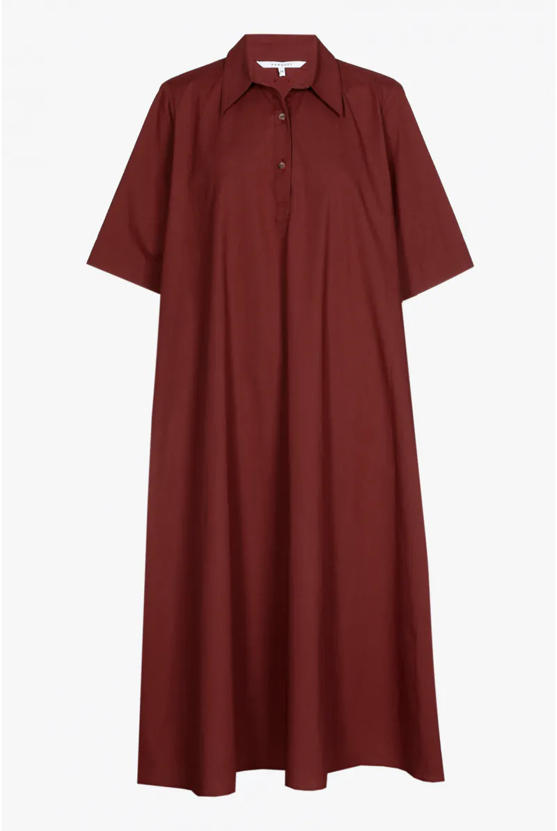 Xandres Robe En Ligne A En Coton Biologique 61287-02-2790