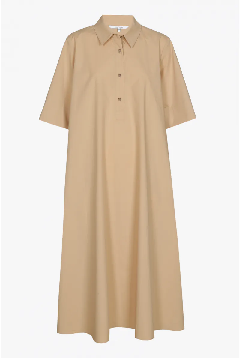 Xandres Robe En Ligne A En Coton Biologique 61287-02-8370