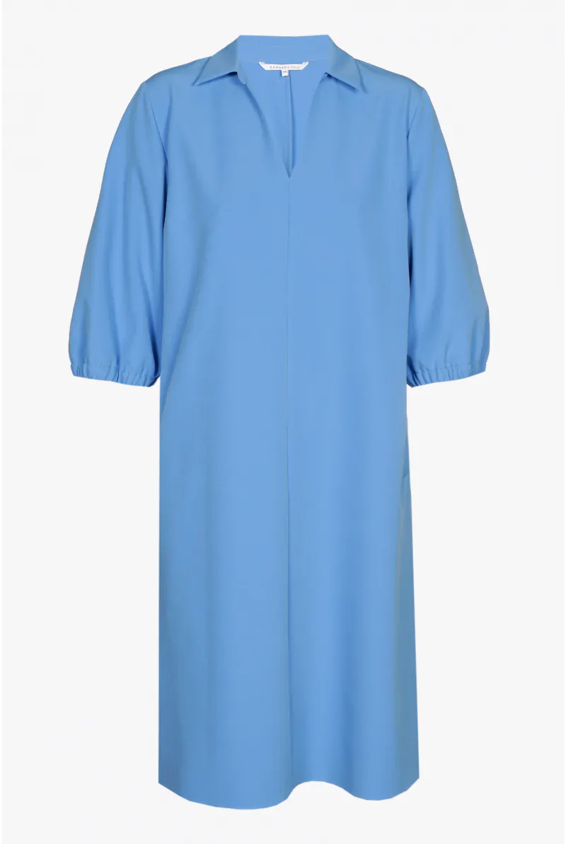 xandres Robe en ligne A en tissu sergé 82020-01-3040