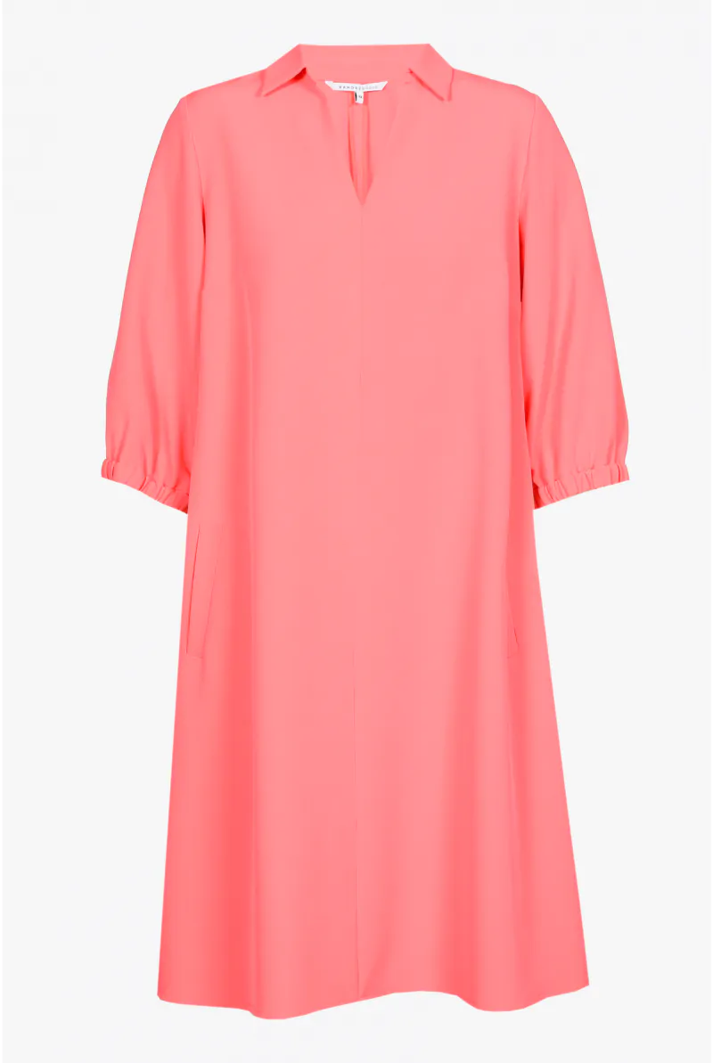 Xandres Robe En Ligne A En Tissu Sergé 82020-01-3460