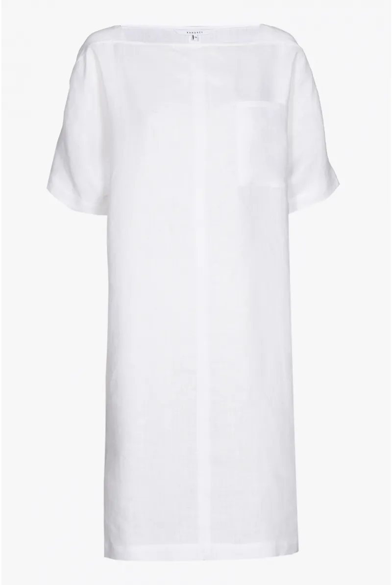 xandres Robe en lin avec poche de poitrine 14443-01-0160