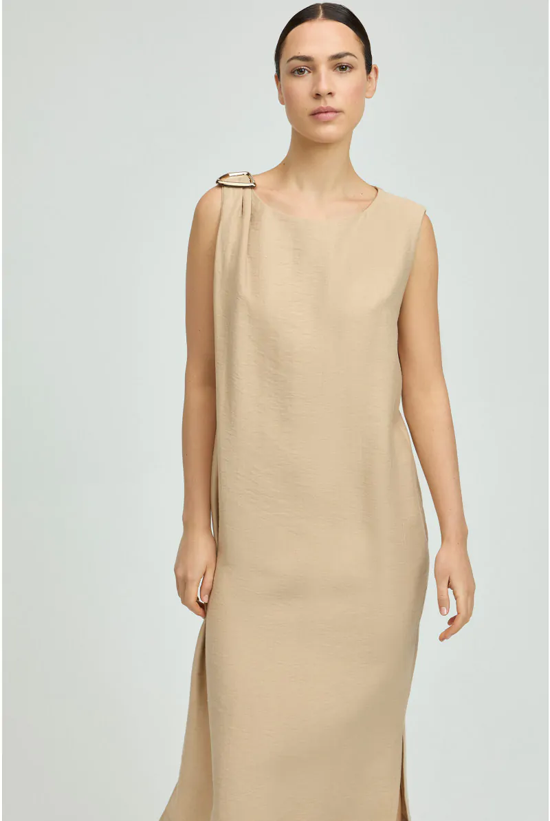 Xandres Robe Fluide Avec Détail Métallique 61484-01-0010