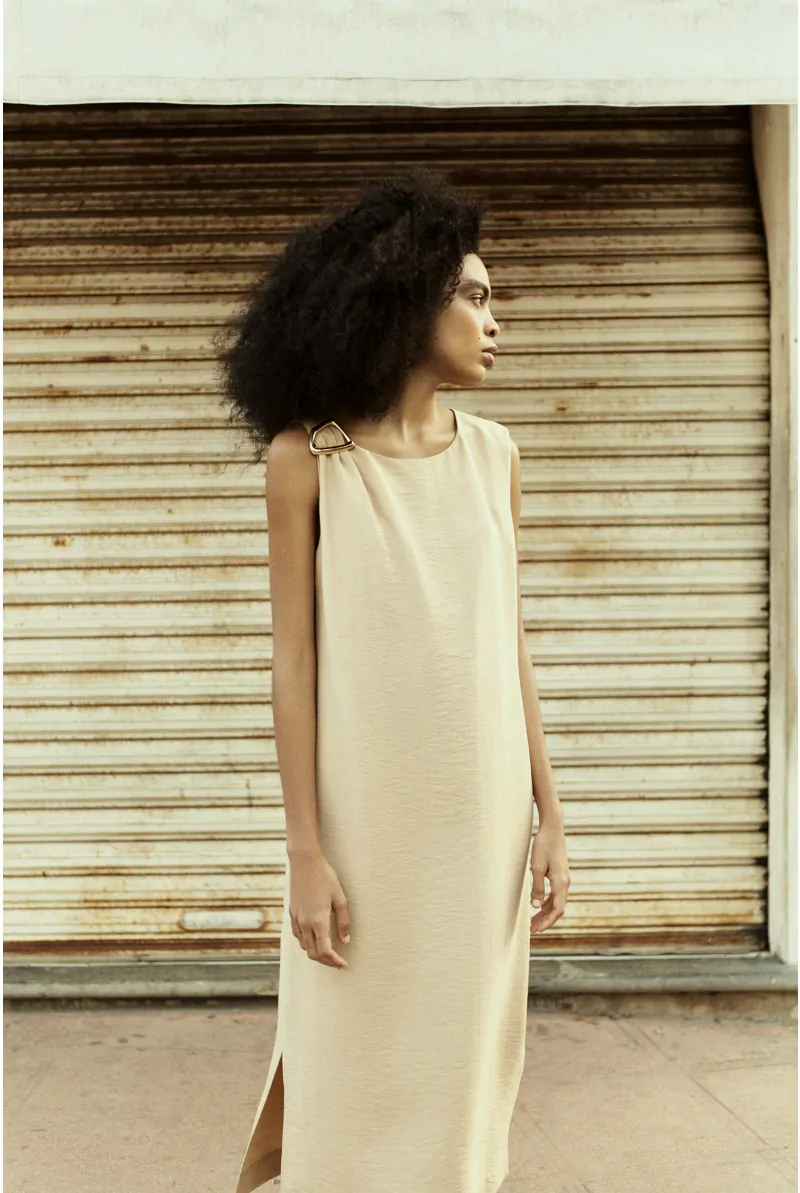 Xandres Robe Fluide Avec Détail Métallique 61484-01-0010