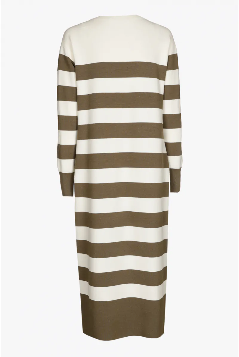 Xandres Robe Mi-longue à Larges Rayures 29240-01-1156