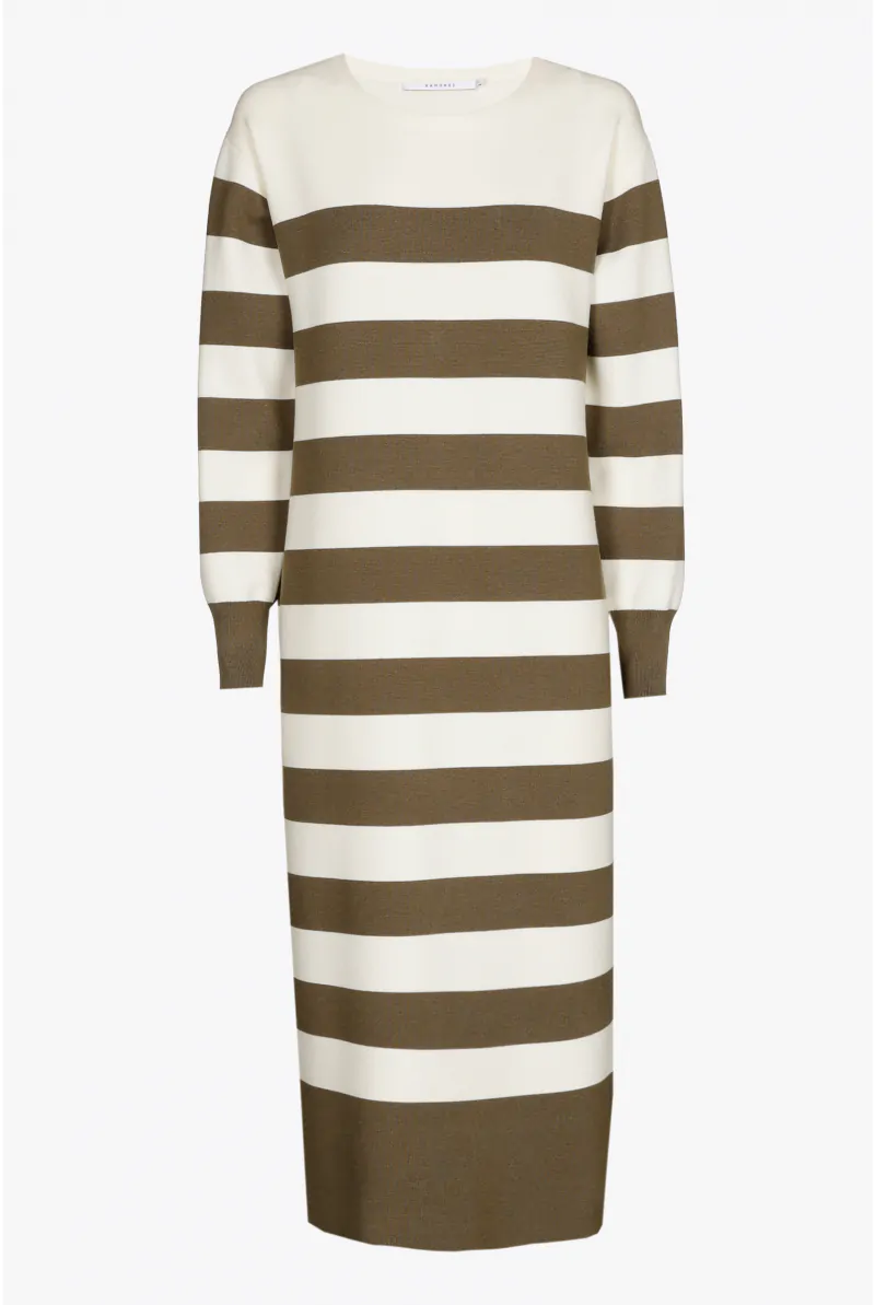 xandres Robe mi-longue à larges rayures 29240-01-1156