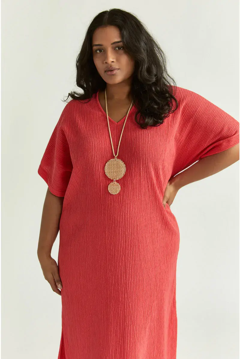 Xandres Robe Mi-longue En Tissu Fripé 83030-01-2690