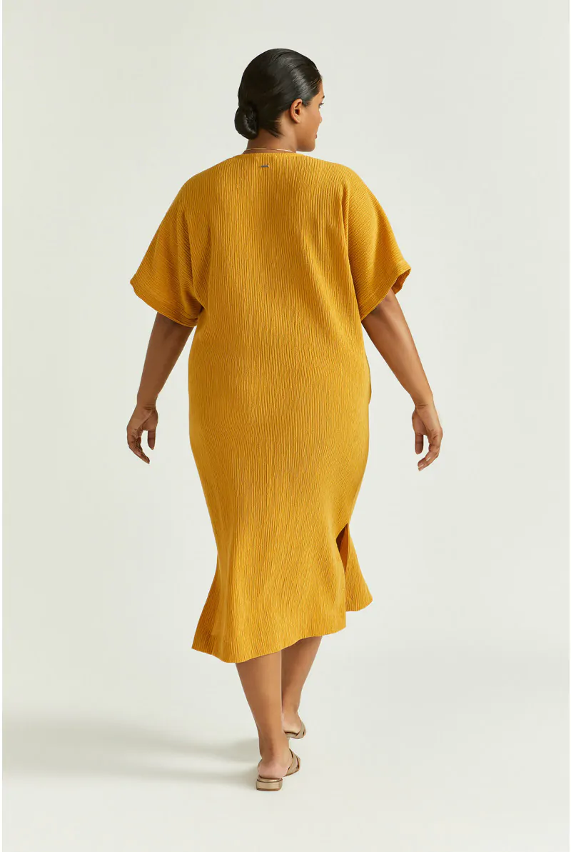 Xandres Robe Mi-longue En Tissu Fripé 83030-01-2700