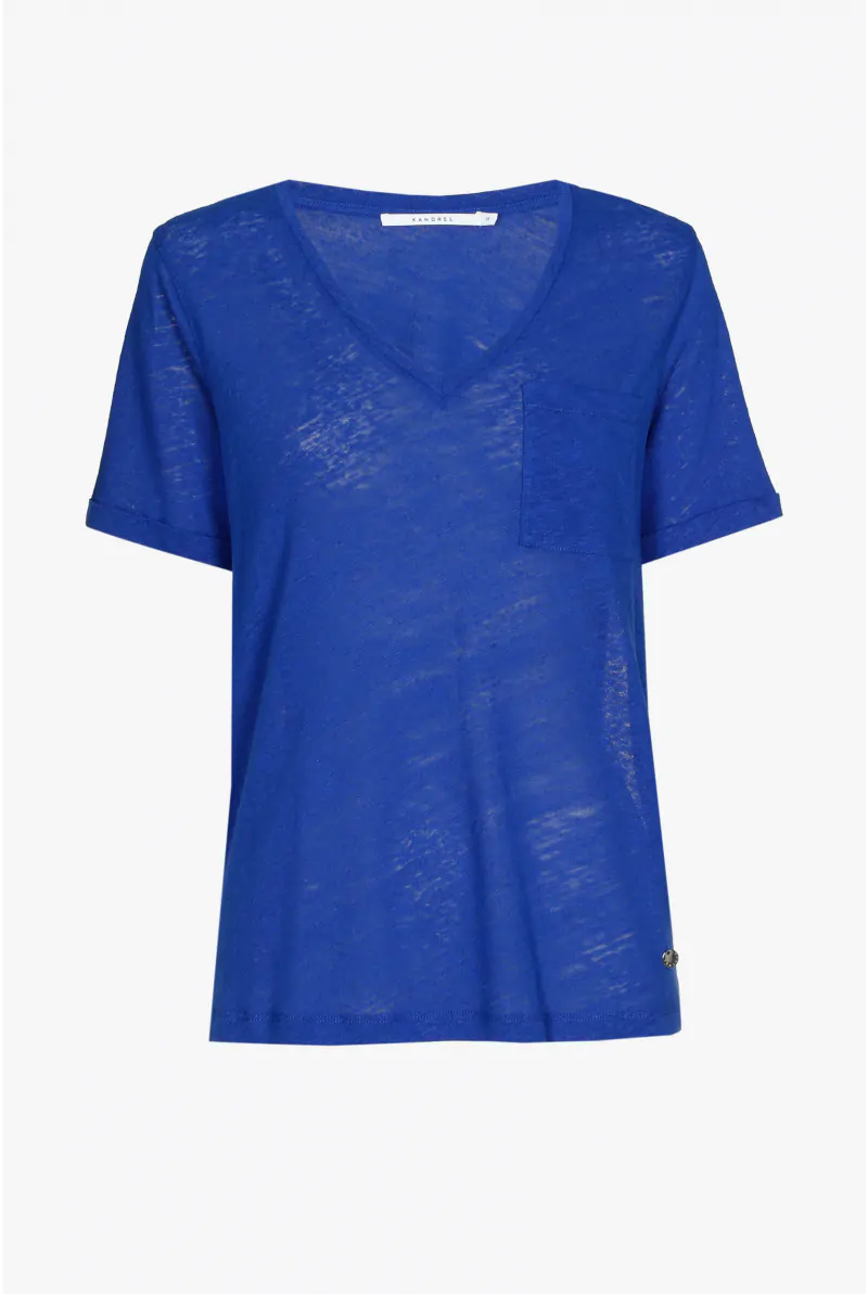 Xandres T-shirt Basique à Encolure En V 28794-03-5160