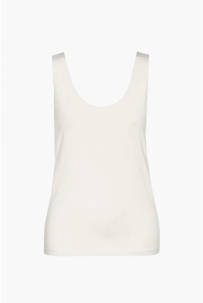 xandres Top blanc à larges bretelles ESS057-01-1840