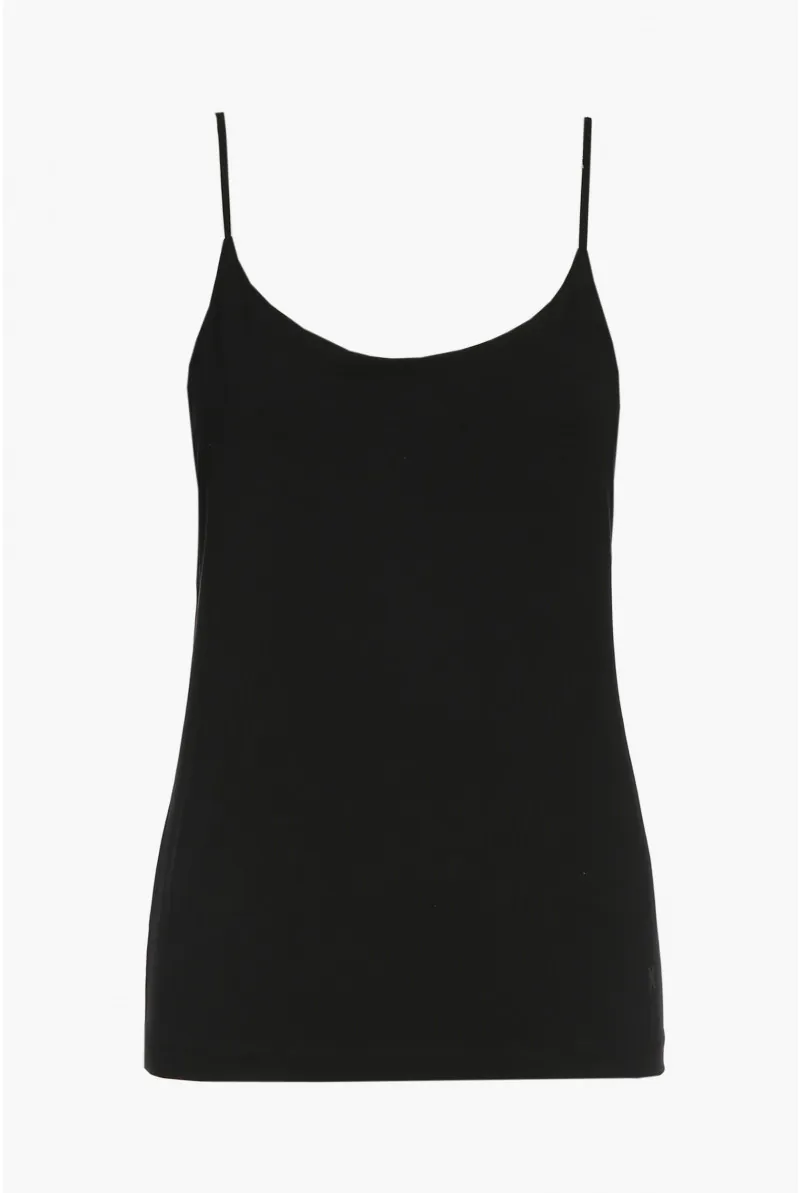 xandres Top noir à bretelles spaghetti ESS041-01-0040
