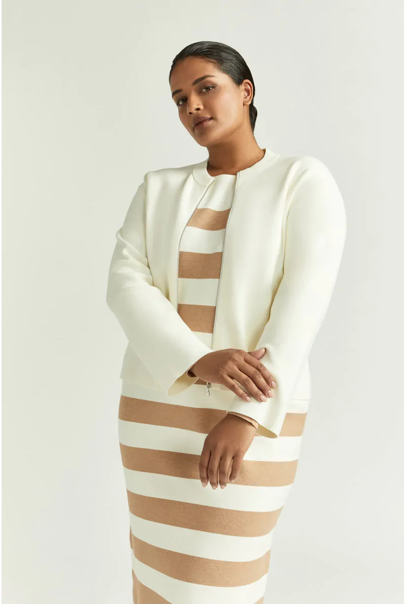 Xandres Veste Courte Avec Fermeture à Glissière 29239-01-1841