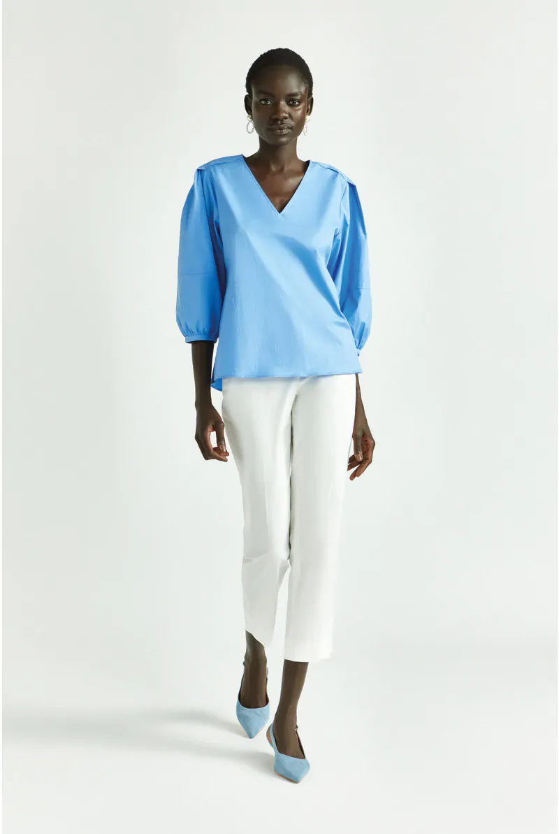 Xandres Blouse à Manches Bouffantes 14388-01-3040