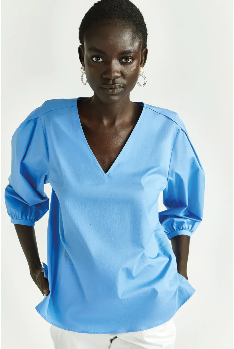 xandres Blouse à manches bouffantes 14388-01-3040